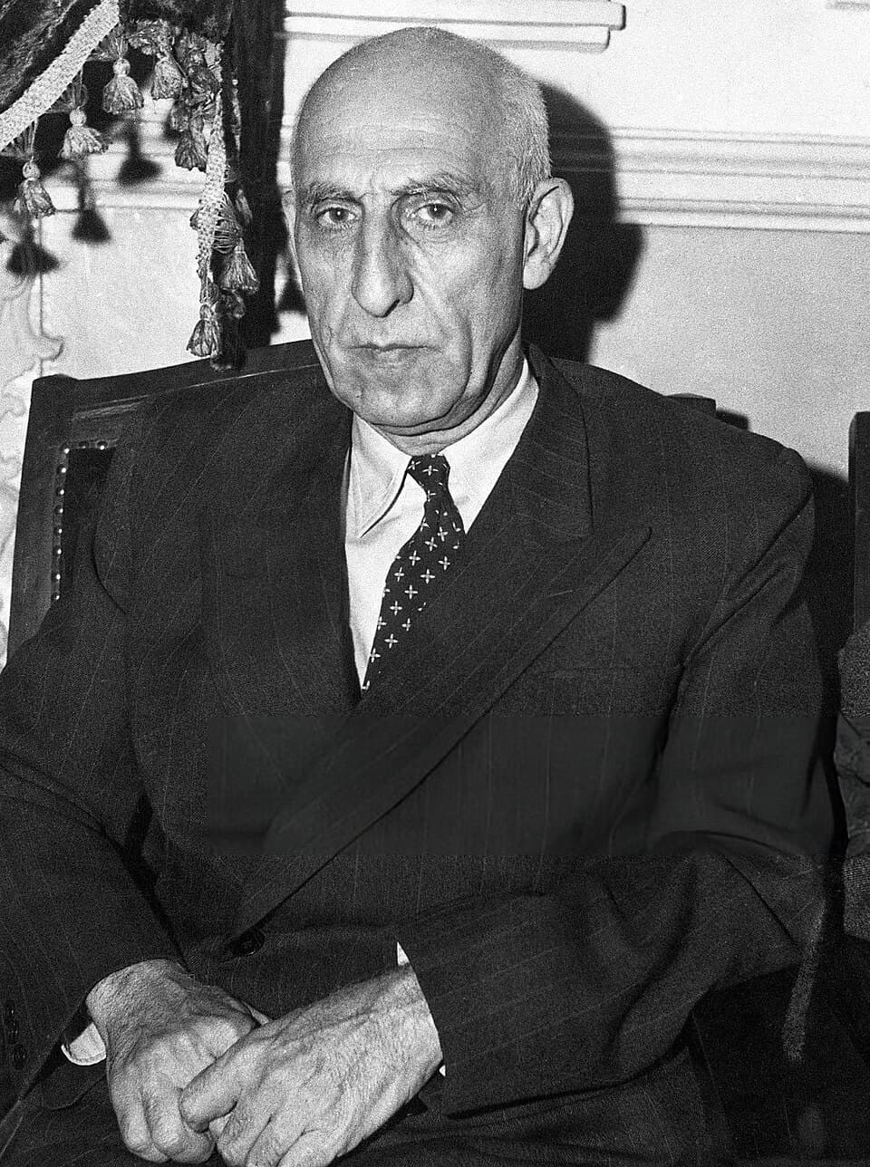 Portrait of Mohammad Mosaddegh
