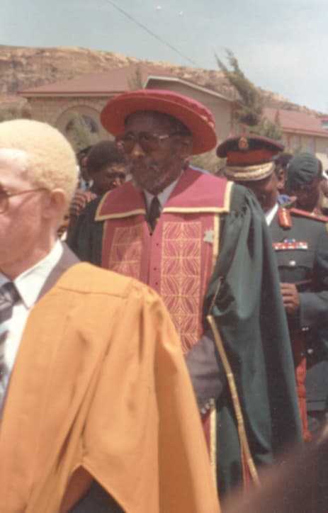 Portrait of Moshoeshoe II of Lesotho